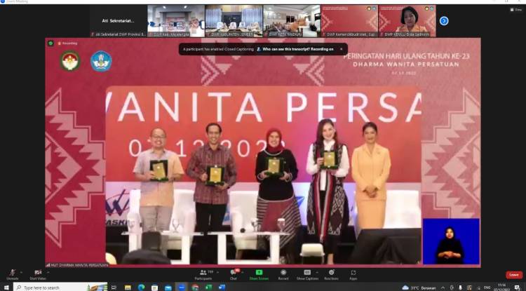 DWP Provinsi Banten Ikuti Peringatan HUT Ke-23 Dharma Wanita Persatuan