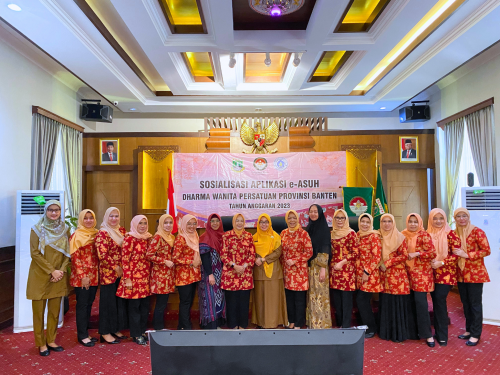 Dukung Generasi Emas Indonesia 2045 Dharma Wanita Persatuan Provinsi Banten Sukses Menggelar Sosialisai Aplikasi e-Asuh.