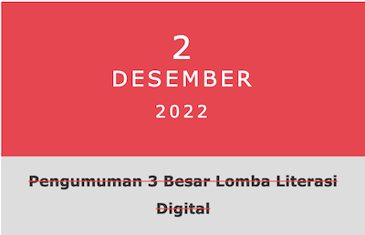 Pengumuman 3 Besar Lomba Literasi Digital