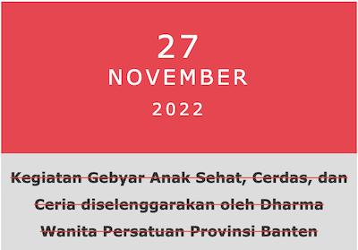 Kegiatan Gebyar Anak Sehat, Cerdas, dan Ceria